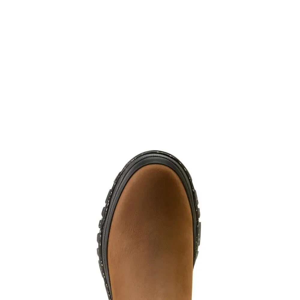 ARIAT WOMEN'S MORESBY TWIN GORE WATERPROOF BOOT, OILY DISTRESSED BROWN, 6.5